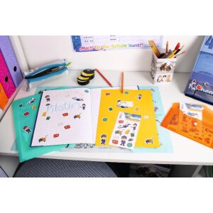 HERMA 15487 Nálepka pilot lietadla a príslušenstva sada