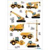 HERMA 15493 Magická samolepka Staveniskové vozidlá Transpuffy Set
