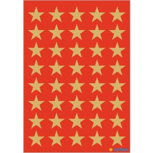 HERMA 15500 Dekoračné samolepky poinsettias zlatá sada