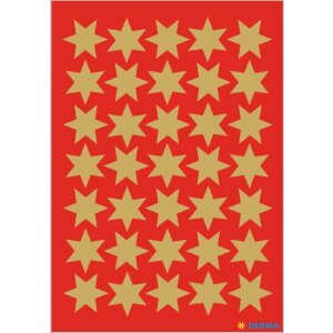 HERMA 15500 Dekoračné samolepky poinsettias zlatá sada
