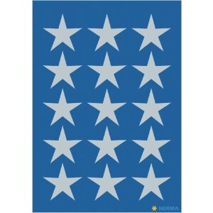 HERMA 15501 Dekoračné nálepky poinsettias strieborná sada