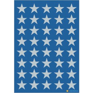 HERMA 15501 Dekoračné nálepky poinsettias strieborná sada