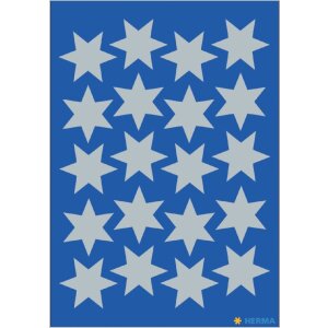HERMA 15501 Dekoračné nálepky poinsettias strieborná sada