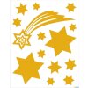 HERMA 15545 Sada okenných samolepiek Vianočné hviezdy zlaté 44 kusov