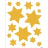 HERMA 15545 Sada okenných samolepiek Vianočné hviezdy zlaté 44 kusov