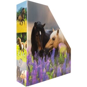 HERMA 19718 Spis na časopisy A4 kartón s dizajnom koňa s otvorom na rukoväť