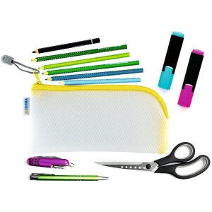 HERMA 20005 Univerzálne puzdro na zips žlté 23x11 cm