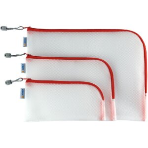 HERMA 20008 Univerzálne vrecko A5 26x20cm červené na zips