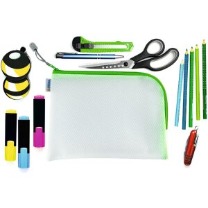 HERMA 20010 Univerzálne vrecko A5 26x20cm zelené zapínanie na zips