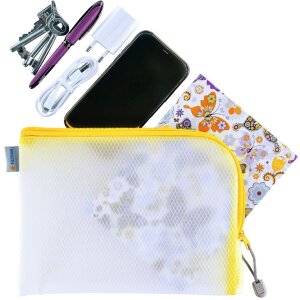 HERMA 20011 Univerzálne vrecko A5 26x20cm Žltý zips