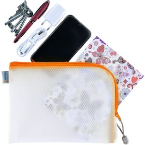 HERMA 20012 Univerzálne vrecko A5 26x20cm Oranžový zips