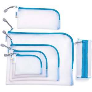 HERMA 20025 Univerzálne vrecko A6 modré 19x14cm rohový zips