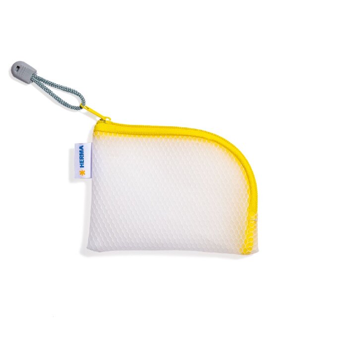 HERMA 20252 Univerzálne vrecko A7 žlté 14x10cm rohový zips