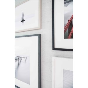 Nielsen Quadrum drevený rám 30x40 cm havran čierny normálny profil skleneného bloku
