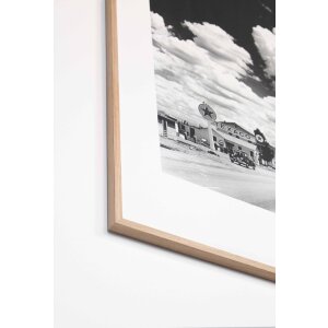 Nielsen Quadrum drevený rám 30x40 cm havran čierny normálny profil skleneného bloku