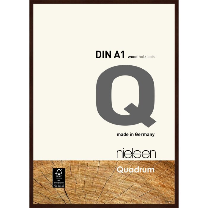 Nielsen drevený odnímateľný rám Quadrum 59,4x84,1 cm Wenge DIN A1