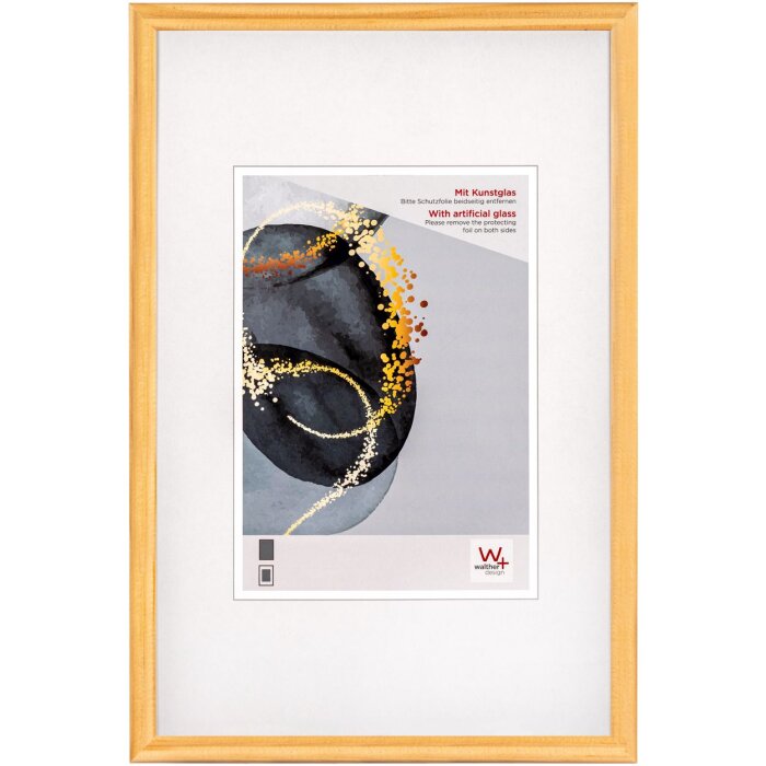 Drevený rám Walther Select 20x30 cm prírodné umelecké sklo