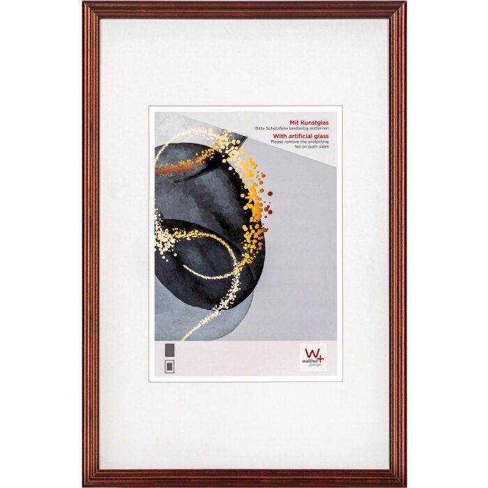 Drevený rám Walther Select 20x30 cm hnedé umelecké sklo