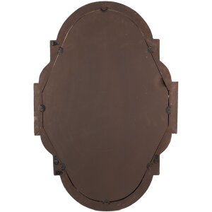 Clayre & Eef 52S300 Nástenné zrkadlo hnedé béžové 63x4x91 cm
