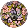 LumiLamp 5LL-6308 Tiffany stolová lampa ružová Ø 30x50 cm E27-max 1x60W
