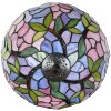 LumiLamp 5LL-6308 Tiffany stolová lampa ružová Ø 30x50 cm E27-max 1x60W