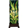 LumiLamp 5LL-6310 Tiffany stolová lampa zelená 18x18x45 cm E27-max 1x60W