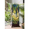 LumiLamp 5LL-6310 Tiffany stolová lampa zelená 18x18x45 cm E27-max 1x60W