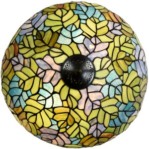 LumiLamp 5LL-6312 Tiffany stolová lampa zelená Ø 40x60 cm E27-max 2x60W