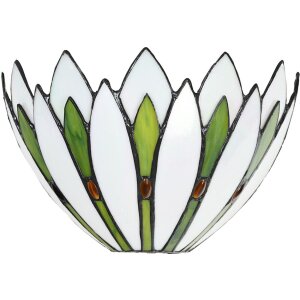 LumiLamp 5LL-6329 Nástenné svietidlo Tiffany White 30x15x18 cm E14-max 1x40W