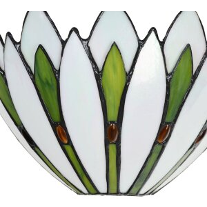 LumiLamp 5LL-6329 Nástenné svietidlo Tiffany White 30x15x18 cm E14-max 1x40W