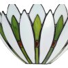 LumiLamp 5LL-6329 Nástenné svietidlo Tiffany White 30x15x18 cm E14-max 1x40W