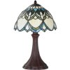 LumiLamp 5LL-6334 Tiffany stolová lampa Béžová Ø 25x42 cm E14-max 1x40W