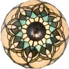 LumiLamp 5LL-6334 Tiffany stolová lampa Béžová Ø 25x42 cm E14-max 1x40W