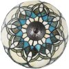 LumiLamp 5LL-6334 Tiffany stolová lampa Béžová Ø 25x42 cm E14-max 1x40W