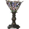 LumiLamp 5LL-6336 Tiffany stolová lampa ružová Ø 20x30 cm E14 max 1x25W