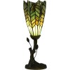LumiLamp 5LL-6337 Tiffany stolová lampa zelená Ø 15x42 cm E14 max 25W