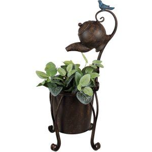 Clayre & Eef 5Y1160 Držiak na rastliny hnedý 24x22x62 cm