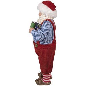 Clayre & Eef 65234 Vianočná dekorácia Father Christmas Red 16x8x28 cm