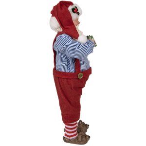 Clayre & Eef 65234 Vianočná dekorácia Father Christmas Red 16x8x28 cm