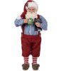 Clayre & Eef 65234 Vianočná dekorácia Father Christmas Red 16x8x28 cm