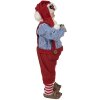 Clayre & Eef 65234 Vianočná dekorácia Father Christmas Red 16x8x28 cm
