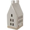 Clayre & Eef 6CE1591L Dekorácia Domček s LED diódami béžová 9x8x18 cm