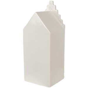 Clayre & Eef 6CE1598L Dekorácia Domček s LED diódou béžová, zlatá farba 8x8x20 cm