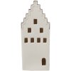 Clayre & Eef 6CE1598L Dekorácia Domček s LED diódou béžová, zlatá farba 8x8x20 cm