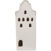 Clayre & Eef 6CE1599L Dekorácia Domček s LED diódou béžová, zlatá farba 8x8x20 cm