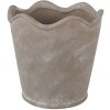 Clayre & Eef 6CE1618M Kvetináč do interiéru sivý Ø 16x14 cm