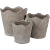 Clayre & Eef 6CE1618M Kvetináč do interiéru sivý Ø 16x14 cm