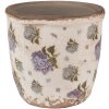 Clayre & Eef 6CE1638XS Kvetináč do interiéru béžovo modrý Ø 11x10 cm