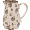 Clayre & Eef 6CE1640M Dekoratívny džbán béžovo modrý 16x12x18 cm