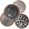 Clayre & Eef 6CEBO0064 Misa na polievku bielo-čierna Ø 15x5 cm - 300 ml